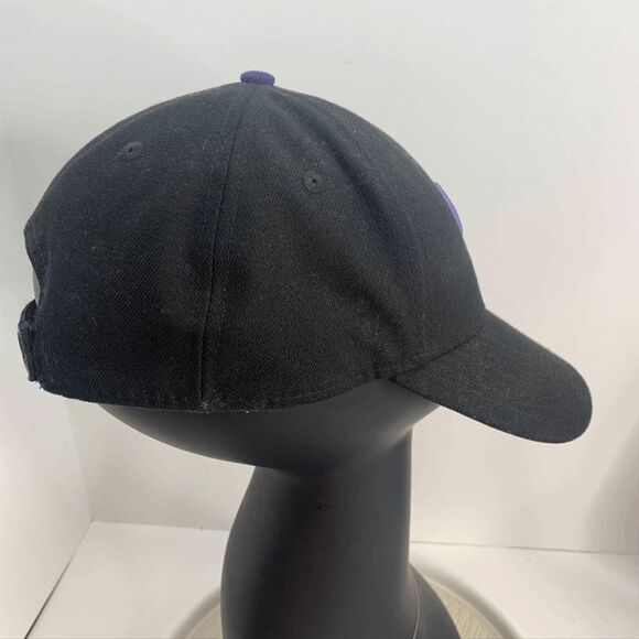 Colorado Rockies Hat‎ New Era 9Forty Adjustable Strapback Black Baseball Cap - Picture 2 of 5